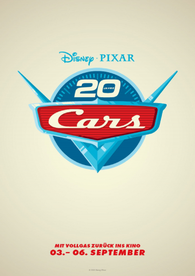 Filmplakat: 20. Jubiläum: Cars